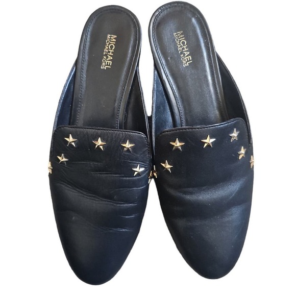 Michael Kors Shoes - Michael Kohrs Leather Women's Natasha Star Mules